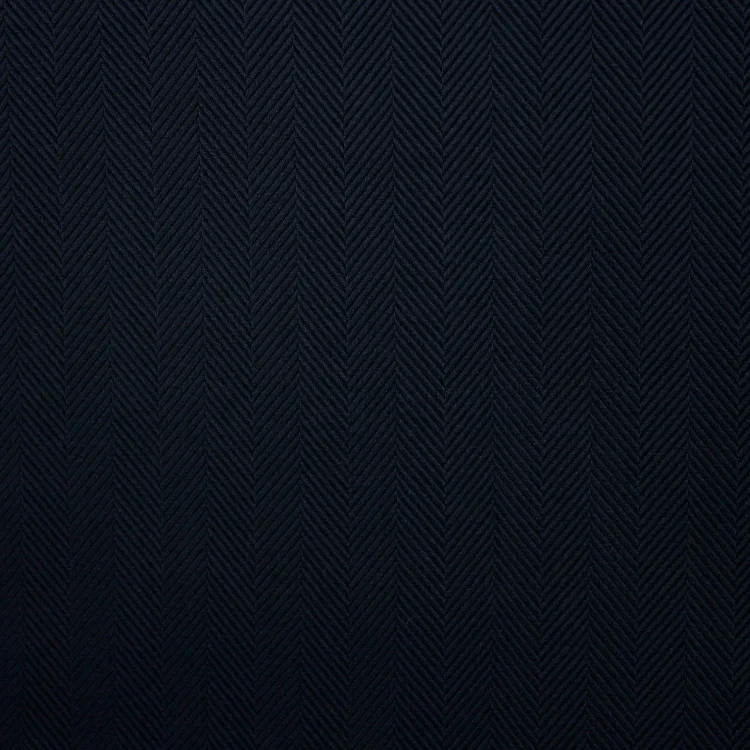 Black Herringbone Shirt Fabric
