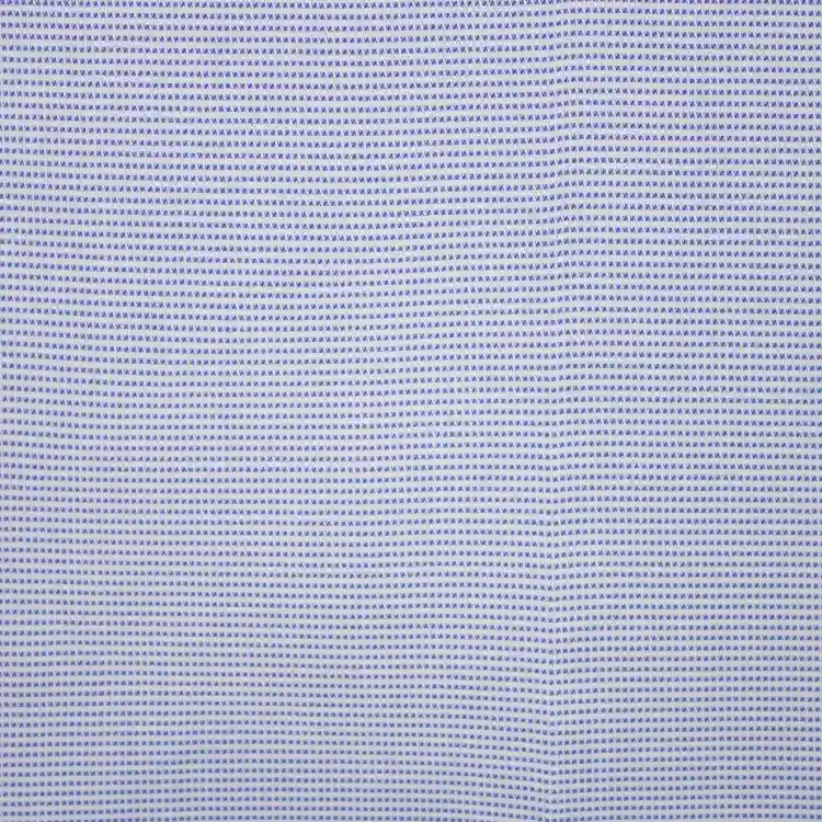 Blue Dotted Check Shirt Fabric
