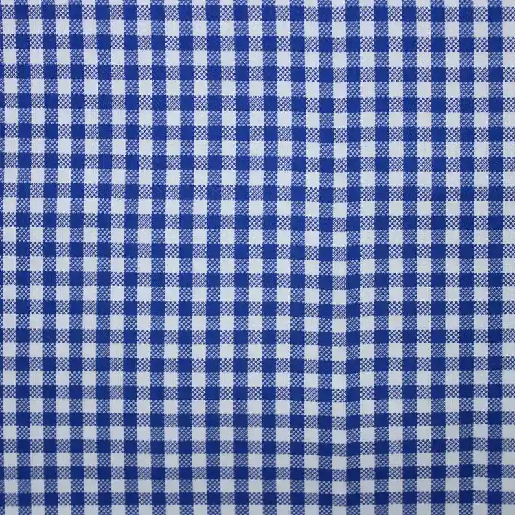 Blue And White Check Shirt Fabric