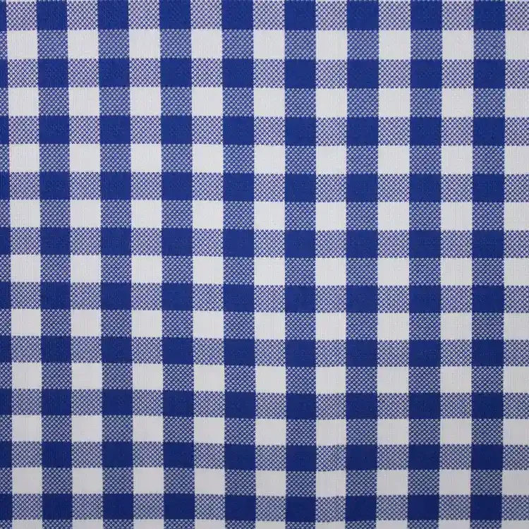 Navy Blue And White Check Shirt Fabric