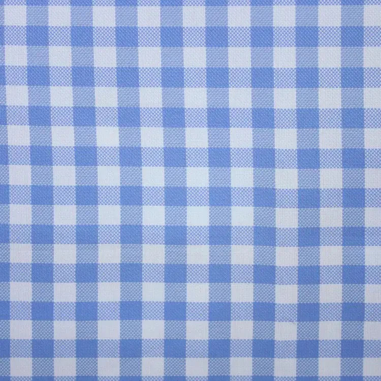 Rusty Blue And White Check Shirt Fabric