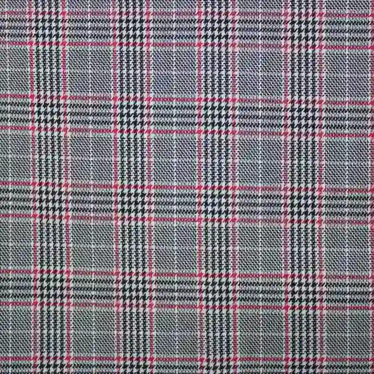 Red And Black Check Shirt Fabric