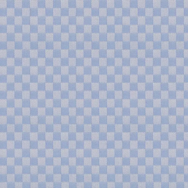Two Tone Light Blue Check Shirt Fabric