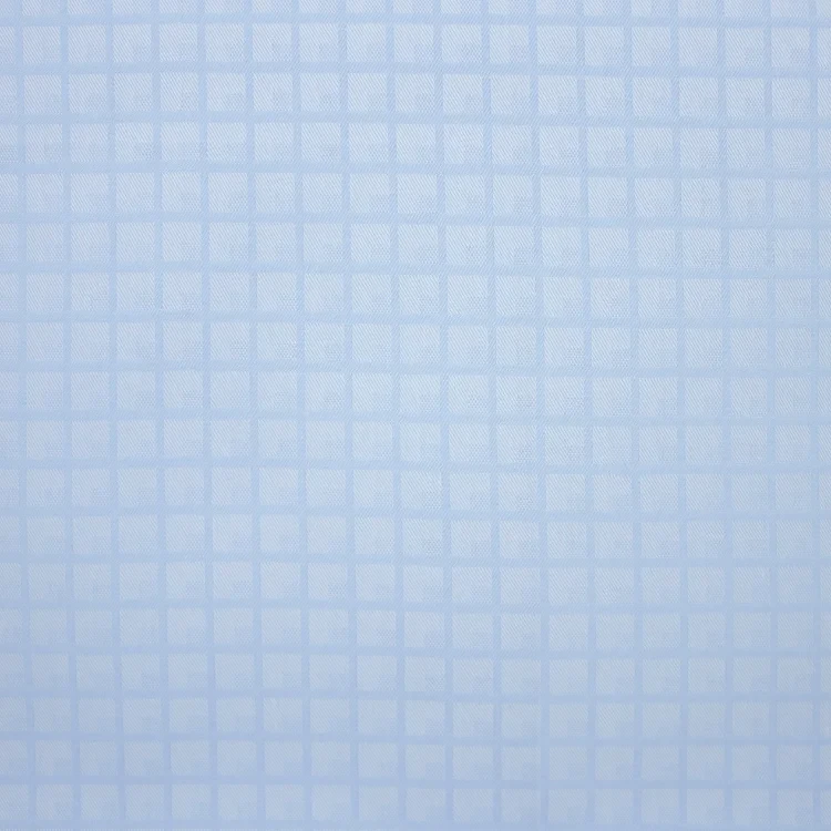 Two Tone Blue Checks Shirt Fabric