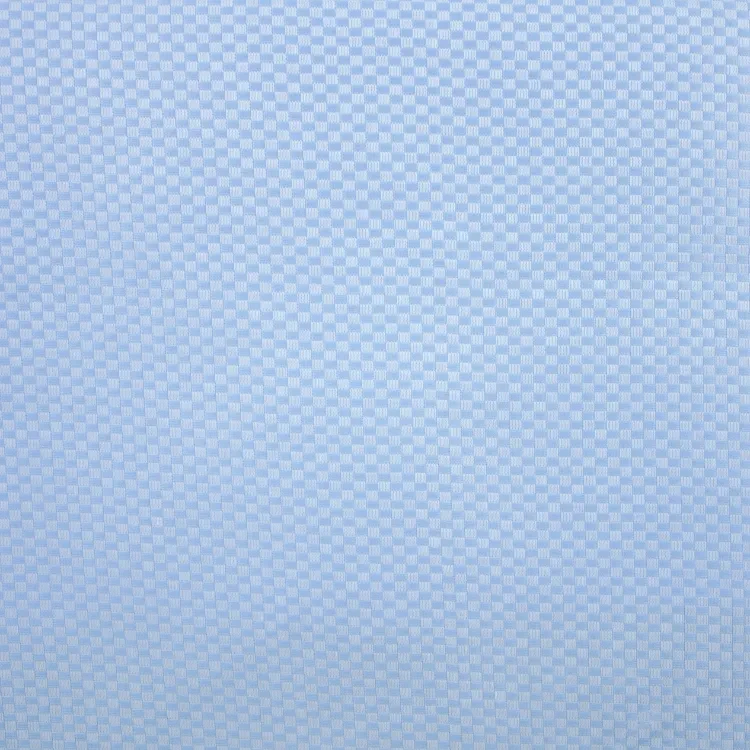 Light Blue Netted Check Shirt Fabric