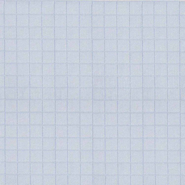 Blue Double Tone Check Shirt Fabric