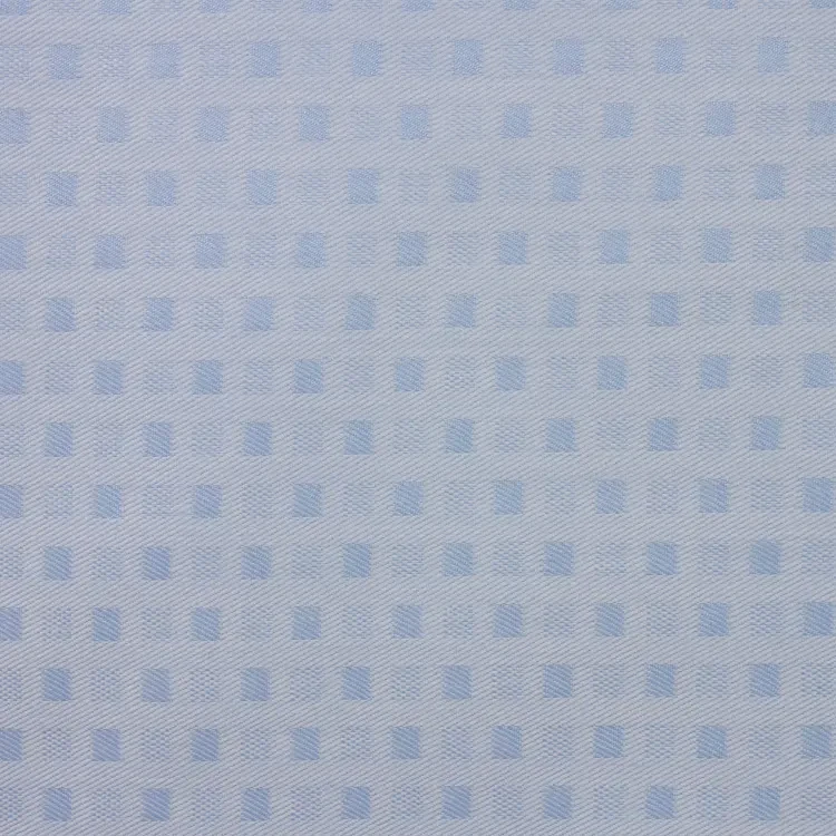 Light Blue Self Tone Check Shirt Fabric