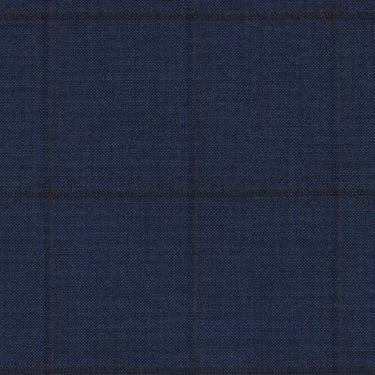 Blue with Brown Check