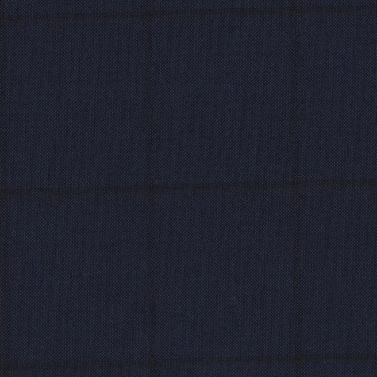 Navy Blue with Brown Check