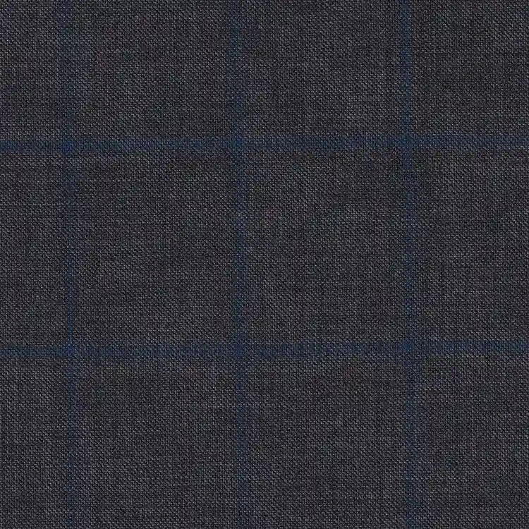 Gray with Blue Check