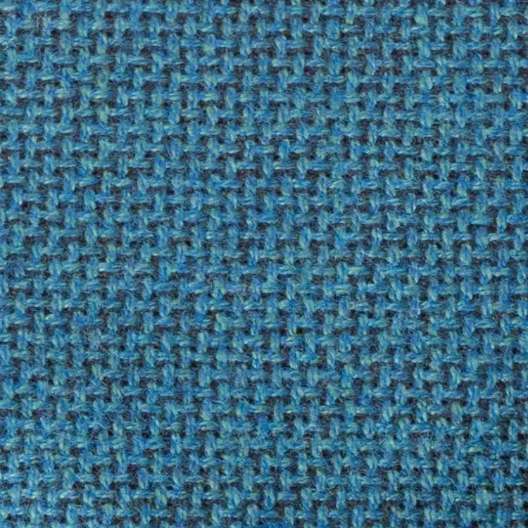 Teal Green Basket Weave Tweed Fabric