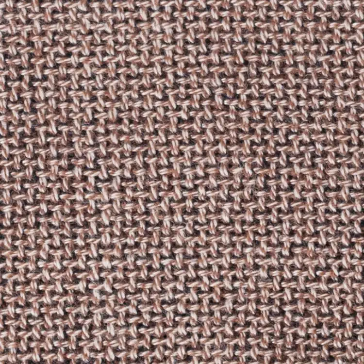 Tan Basket Weave Tweed Fabric