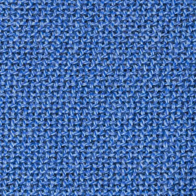 Maya Blue Basket Weave Tweed Fabric