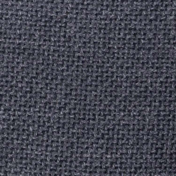 Charcoal Gray Basket Weave Tweed Fabric
