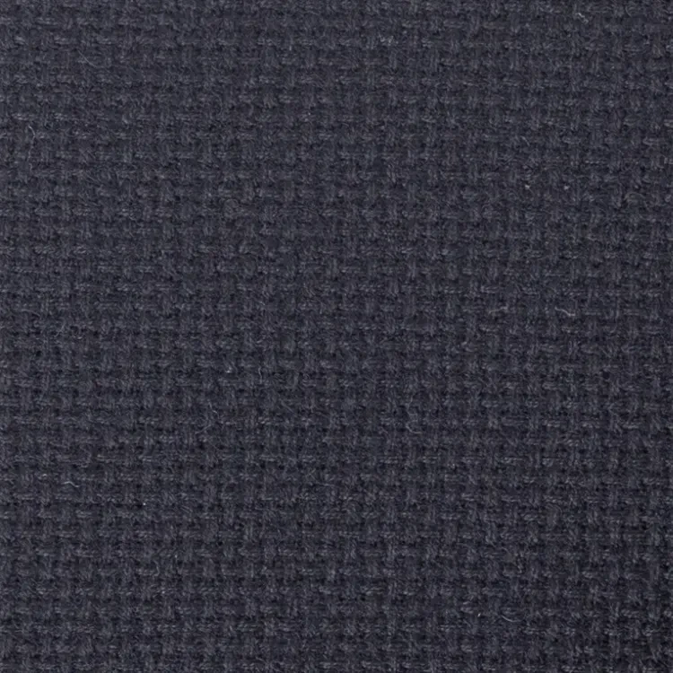 Black Basket Weave Tweed Fabric
