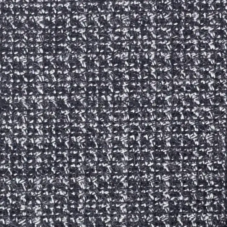 Gray and Black Houndstooth Tweed Fabric
