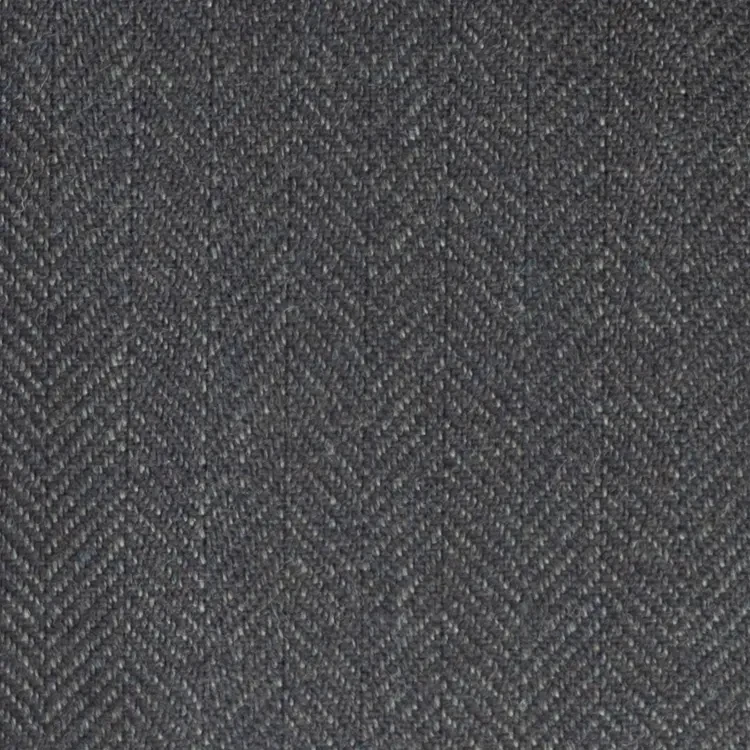 Dark Olive Green Herringbone Tweed Fabric