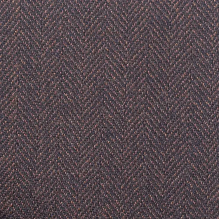 Brown Herringbone Tweed Fabric