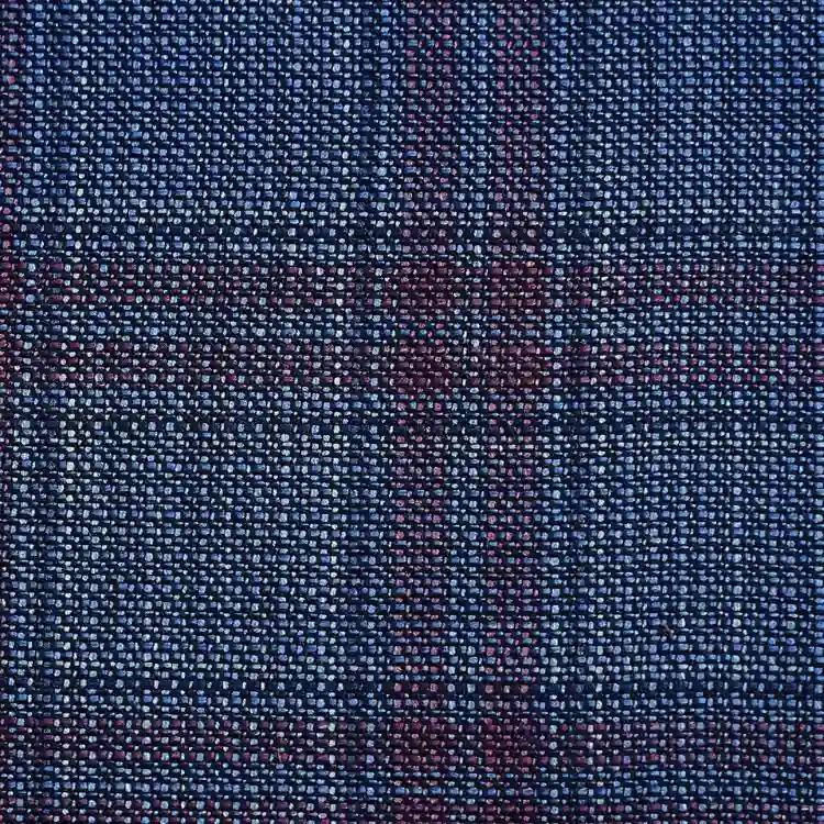Cornflower Blue with Dark Pink Check