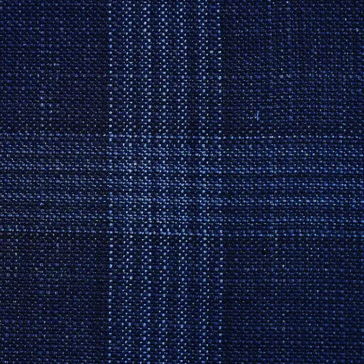 Navy with Sky Blue Check
